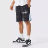 Oversized Homme Atelier Gothic Cross Print Short
