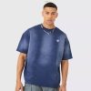 Man Side Panel 1/4 Zip Funnel Neck Sweatshirt