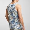 Low armhole micro-perforated printed tank top - Image 2