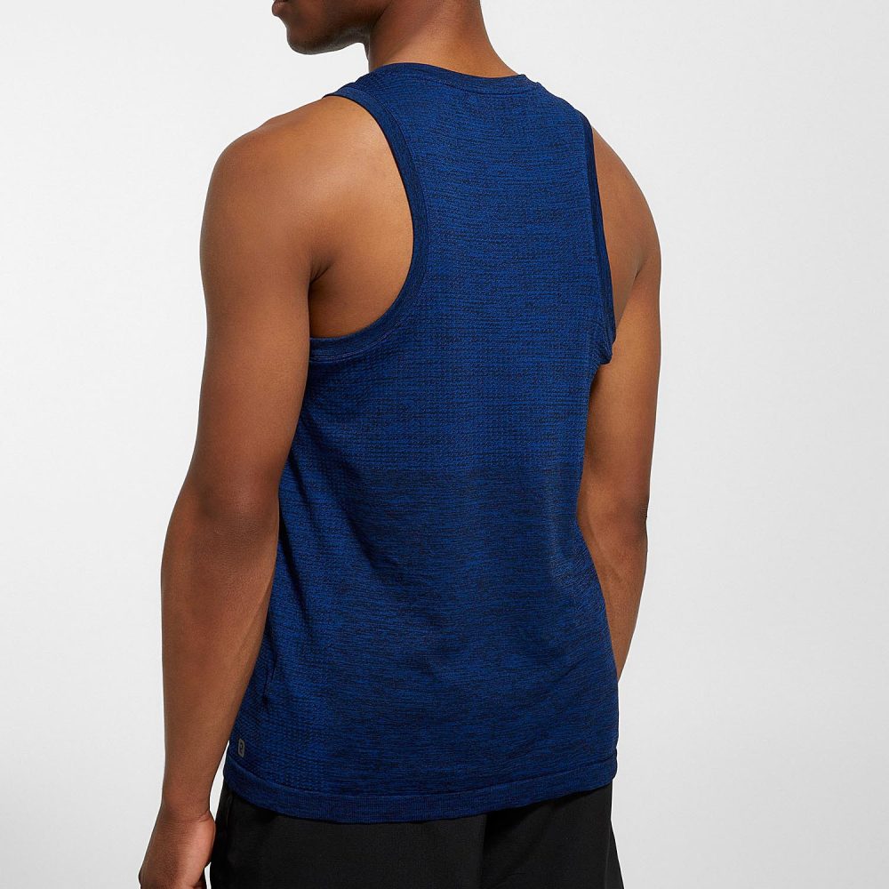 Functional jersey striped tank top