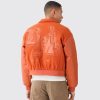 Nylon Varsity Jacket with Badges - Image 2